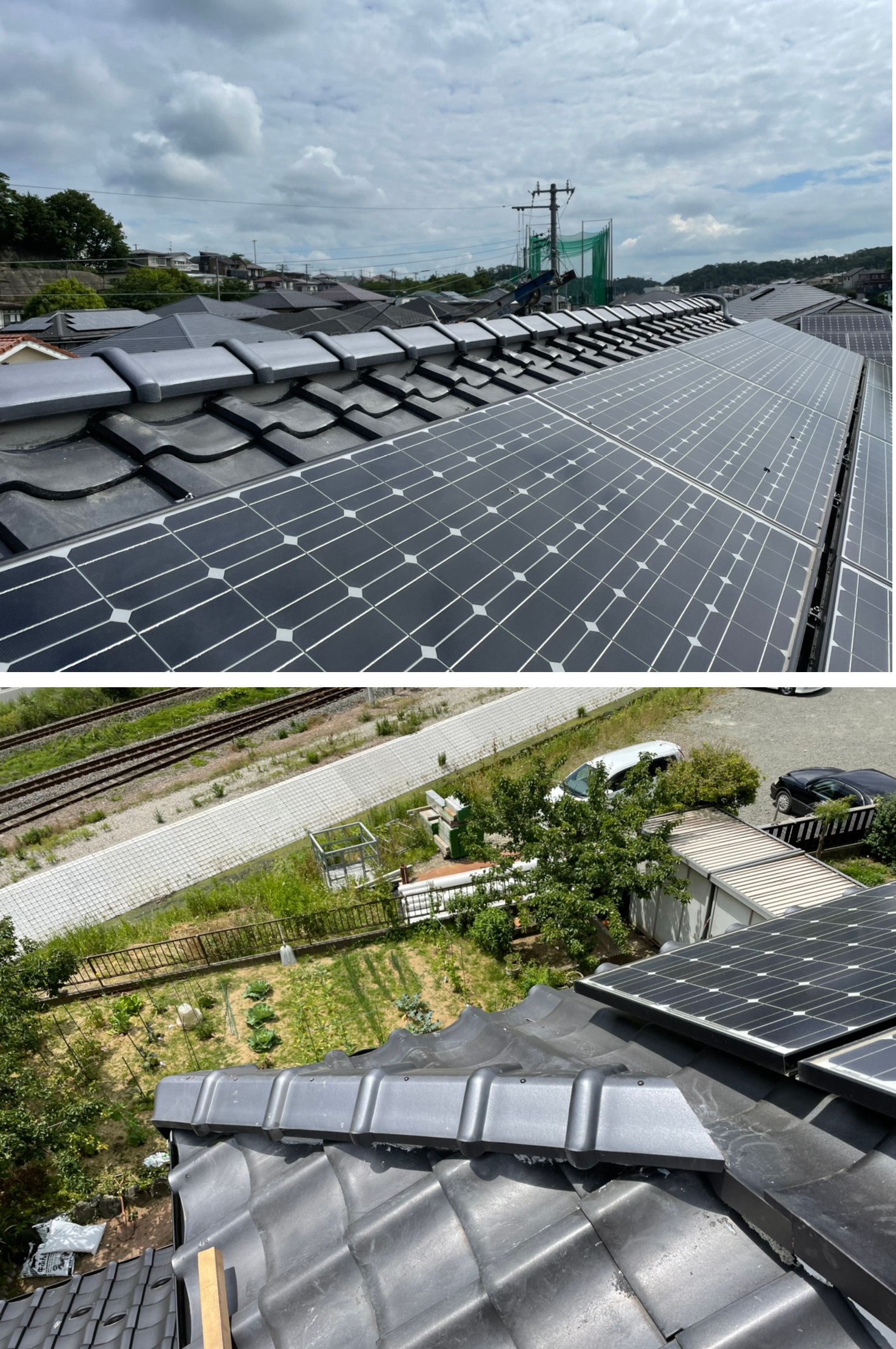 宮城県の地震で崩れた棟部を修理しました